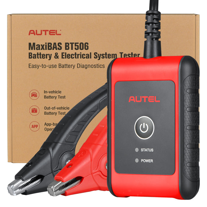 【EU Free Ship】Autel MaxiBAS BT506 Car Battery Tester | Adaptive Conductance | Cranking/Charging System Test | BMS Initialization