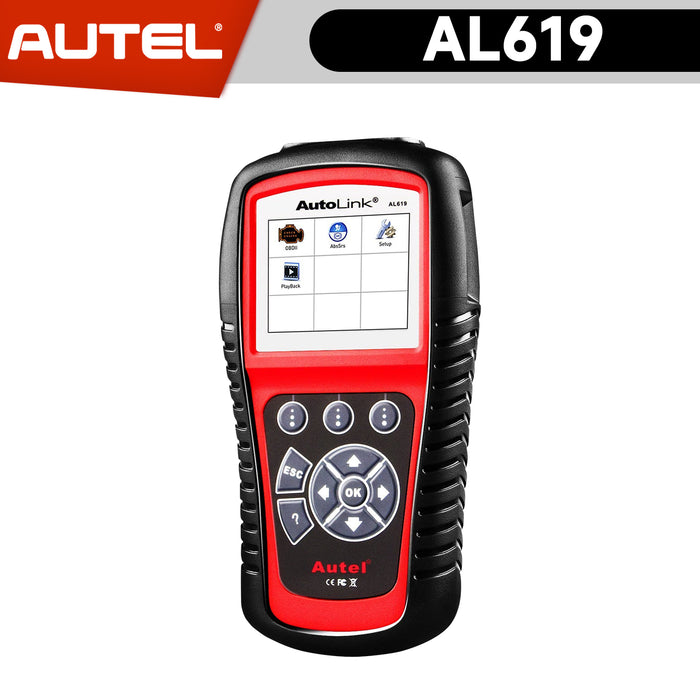 【EU Free Ship】Autel AutoLink AL619 OBD2 Scanner | ABS/SRS | Turn Off Warning Lights | Ready Test | Advanced Ver. of AL519/ML519