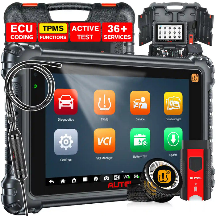 Autel MaxiSYS MS906 Pro-TS丨2-in-1 TPMS and Diagnosis Tool丨TPMS Sensor Relearn/Programmer丨ECU Coding丨Bi-Directional Control丨36+ Reset Service丨Multi-language