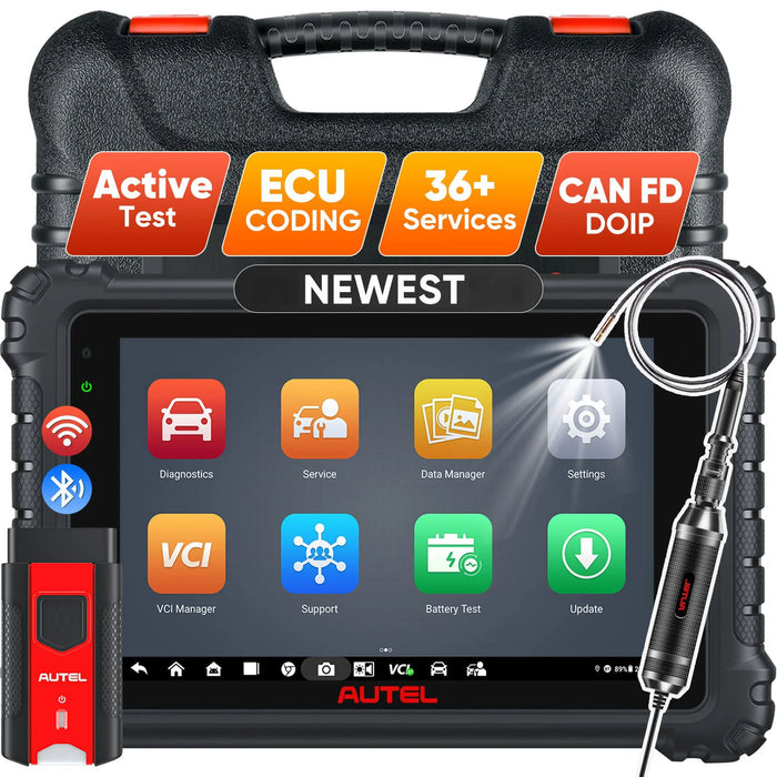 Autel MaxiCOM MK906S Pro | Upgraded of MS906BT | Advanced ECU Coding | Bi-Directional Control | 36+ Services | OE-Level All Systems Diagnosis | Multi-Language