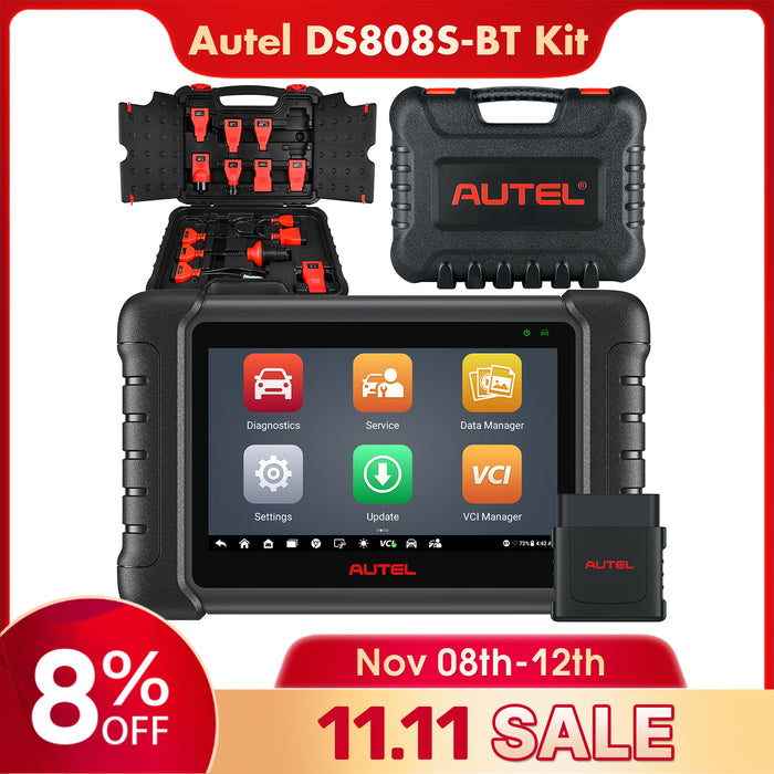 Autel MaxiDas DS808S-BT Kit 丨Diagnostic Scanner |Upgraded of DS808 | ECU Coding |Active Test |31+ Services|OE-Level All Systems Diagnostics |Multi-Language