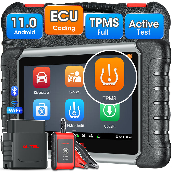 Autel MaxiDas DS808S-TS Wireless TPMS Diagnostic Tool | Same as MP808S-TS/Complete TPMS Programming | OE-Level All Systems Diagnosis | 30+ Special Reset Services | Multi-Language