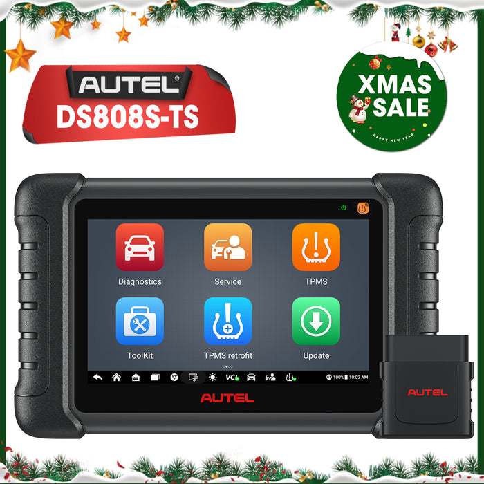 Autel MaxiDas DS808S-TS丨TPMS Relearn/Programmer Tool | Same as MP808S-TS | ECU Coding|All Systems Diagnosis | 30+ Reset Services | Multi-Language