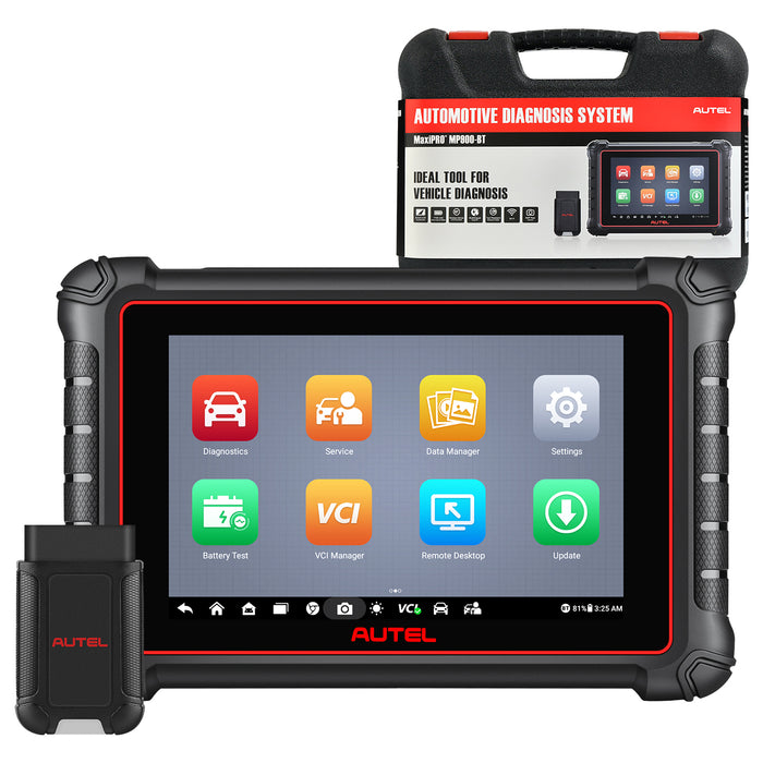 【2024 Newest】Autel Maxipro MP900BT Wireless Diagnosis Scanner丨8'' Screen Advanced ECU Coding丨Bi-Directional Control丨Multi-Brand All System Diagnosis丨40+ Service丨Multi-Language