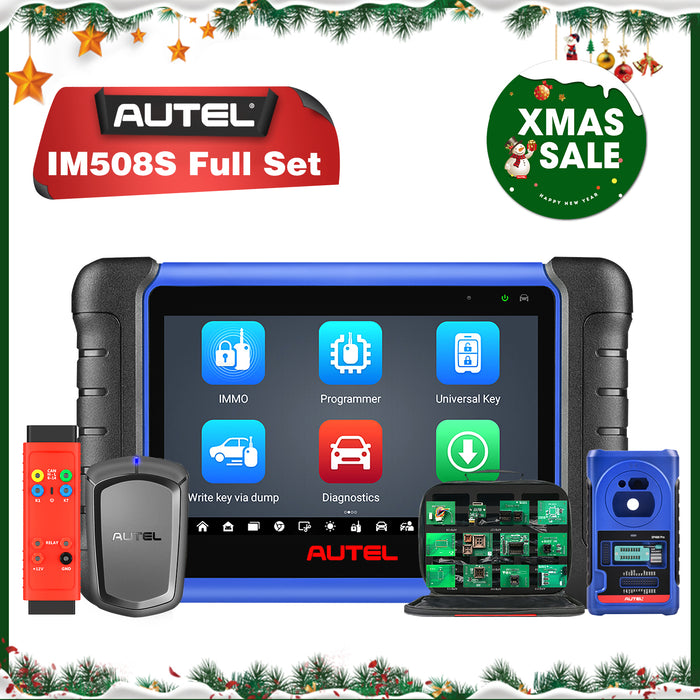 【Aktualizacja 2 lata】Autel MaxiIM IM508S Pełny zestaw z XP400 Pro APB112 Gbox-3 i IMKPA 2-w-1 brelok do kluczy ProNarzędzie do programowania i diagnostyki | Dodaj klucze | Wszystkie zgubione klucze | Diagnostyka wszystkich systemów | Ponad 28 usług