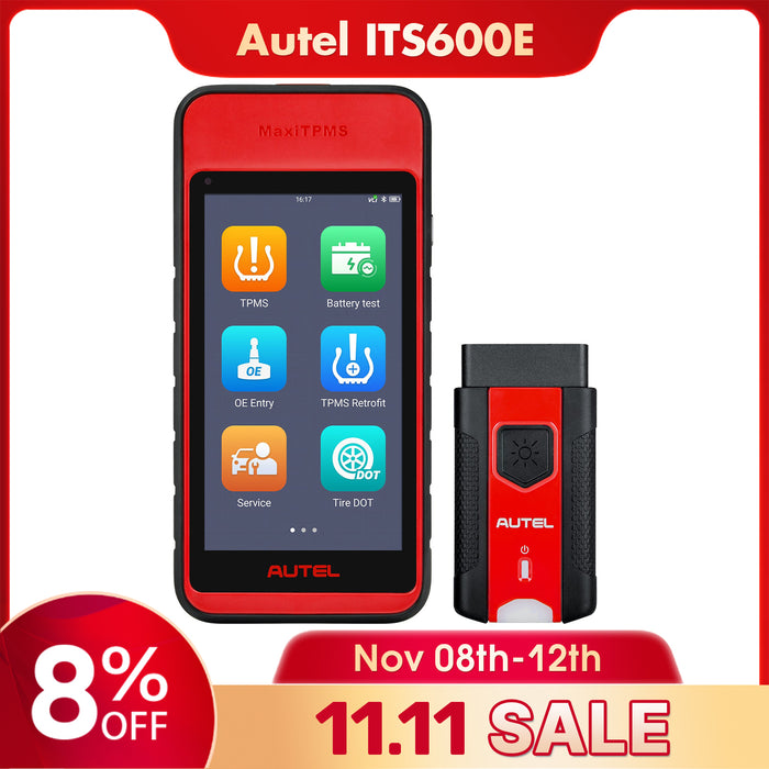 Autel MaxiTPMS ITS600E | TPMS Relearn/Programming Tool | Activate/Relearn All Sensors | 4 Reset Functions (Oil Reset, BMS, SAS, EPB) | Auto VIN (Free Update) | Multi-Language