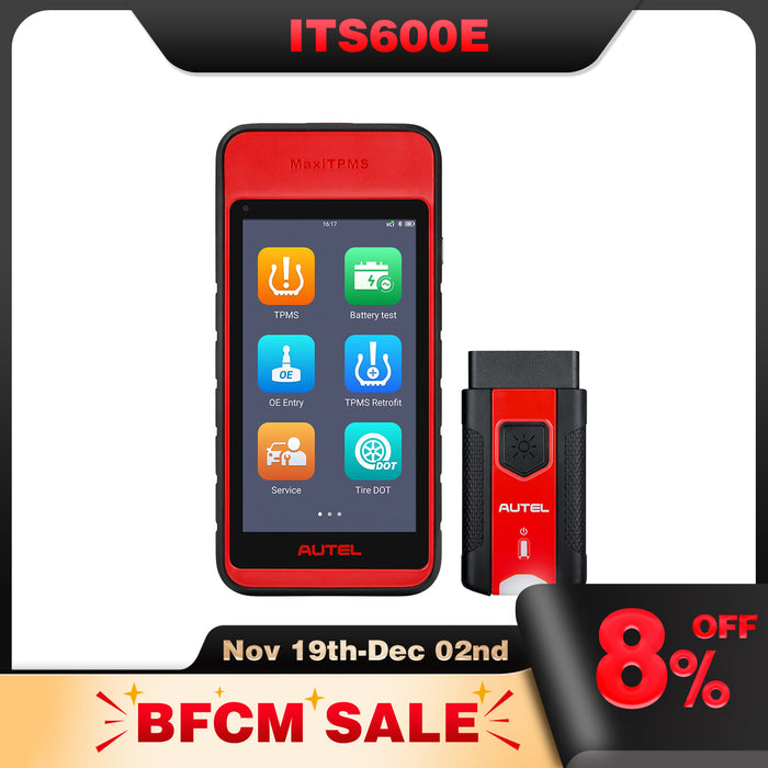 Autel MaxiTPMS ITS600E | TPMS Relearn/Programming Tool | Activate/Relearn All Sensors | 4 Reset Functions (Oil Reset, BMS, SAS, EPB) | Auto VIN (Free Update) | Multi-Language