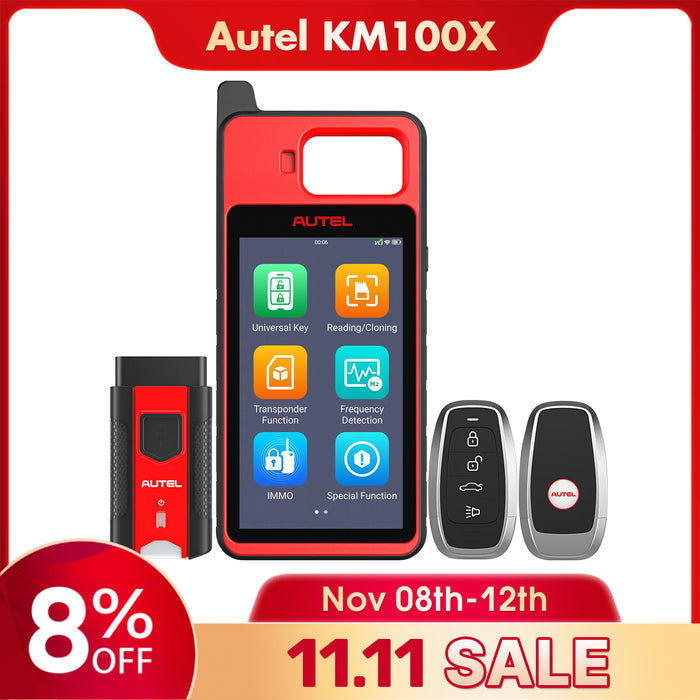 Autel MaxiIM KM100(X)丨Universal Key Generator Kit丨Key Fob Programmer for Transponder & Key Creation and IMMO Learning丨2 Free IKeys