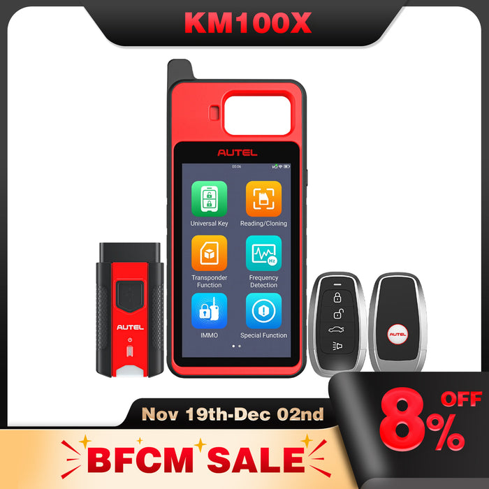 Autel MaxiIM KM100(X)丨Universal Key Fob Programmer for Transponder丨CHIP Read/Clone/Write丨Key Creation /IMMO Learning丨Lifetime Free Update
