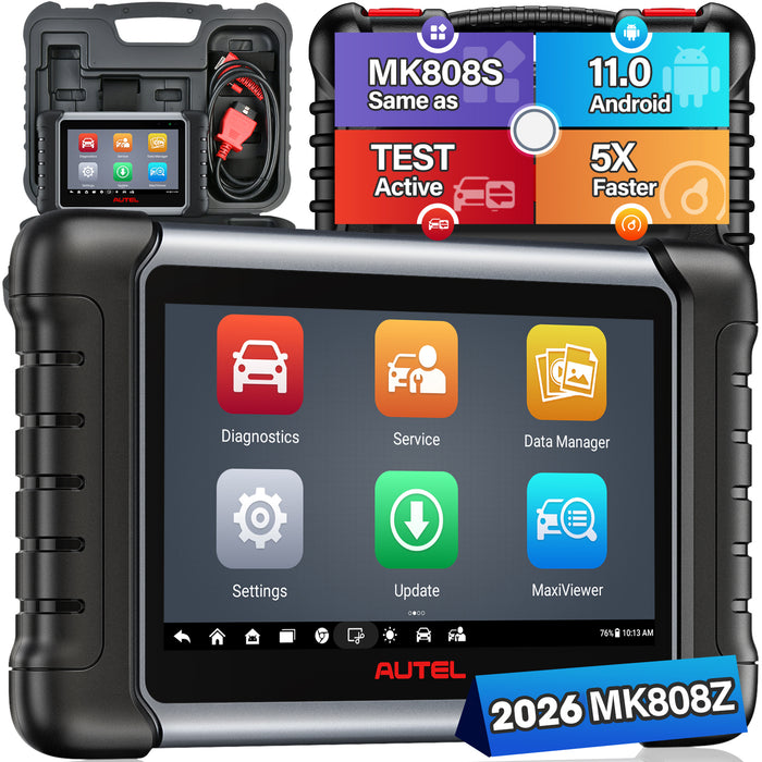 Autel MaxiCOM MK808Z丨Diagnosis Scanner/Same as MaxiCom MK808S Bi-Directional Control/OE-Level All System/28+ Reset Service/ Multi-language