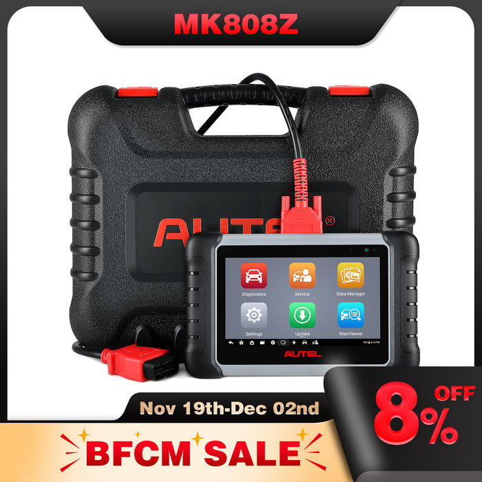 Autel MaxiCOM MK808Z丨Diagnosis Scanner/Same as MaxiCom MK808S Bi-Directional Control/OE-Level All System/28+ Reset Service/ Multi-language