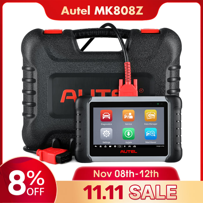 Autel MaxiCOM MK808Z丨Diagnosis Scanner/Same as MaxiCom MK808S Bi-Directional Control/OE-Level All System/28+ Reset Service/ Multi-language