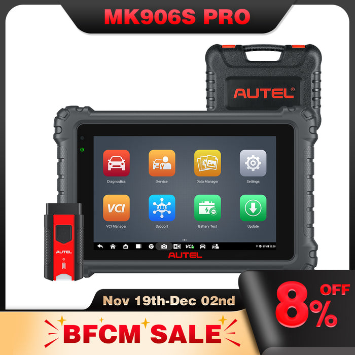 Autel MaxiCOM MK906S Pro | Upgraded of MS906BT | Advanced ECU Coding | Bi-Directional Control | 36+ Services | OE-Level All Systems Diagnosis | Multi-Language