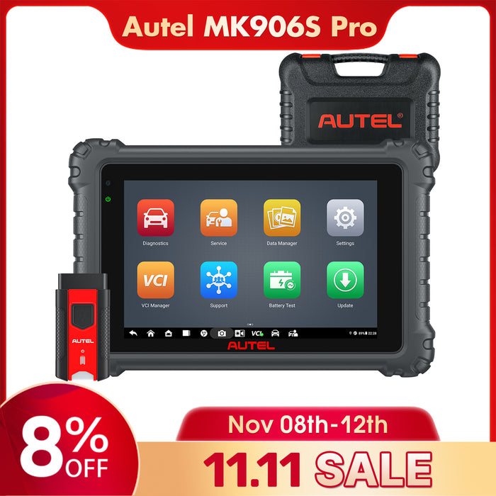 Autel MaxiCOM MK906S Pro | Upgraded of MS906BT | Advanced ECU Coding | Bi-Directional Control | 36+ Services | OE-Level All Systems Diagnosis | Multi-Language