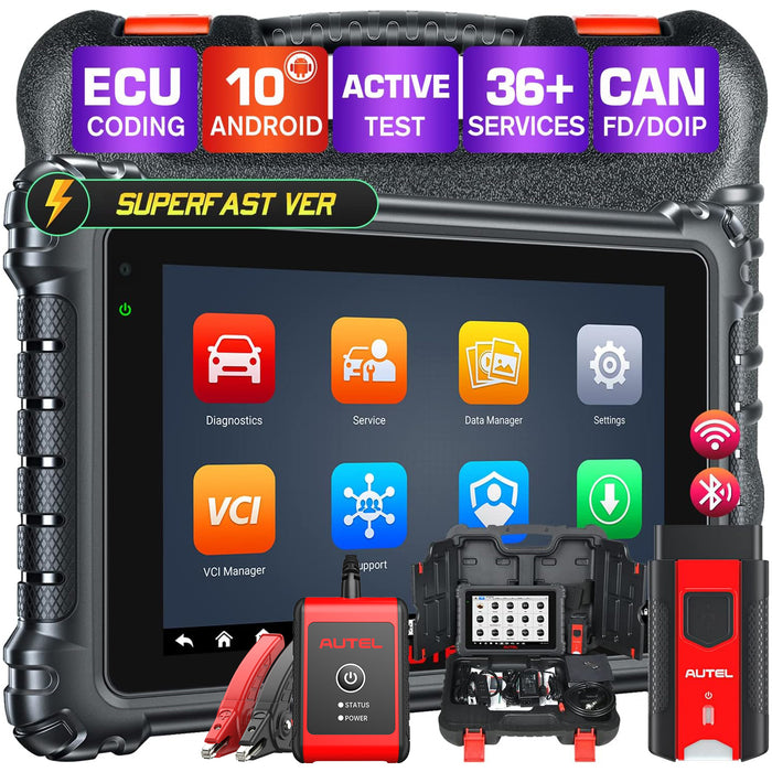 Autel MaxiSys MS906 Pro | New Android 10.0| Advanced ECU Coding | Bi-Directional Control | 36+ Services | OE-Level All Systems Diagnosis |Only English