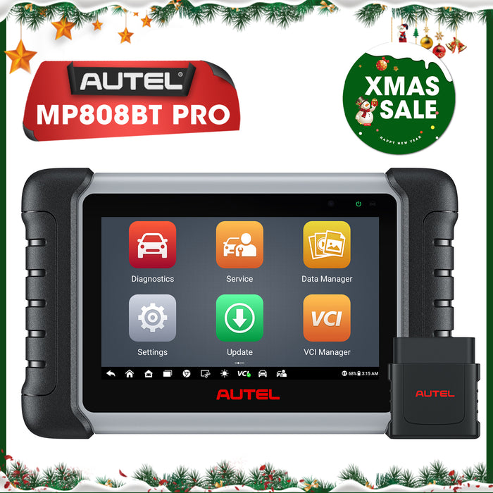 Autel MaxiPRO MP808BT Pro丨Wireless Diagnostic Scanner |ECU Coding |Bi-Directional Control | OE-Level All Systems Diagnostic | 37+ Services | Multi-Language