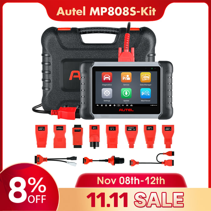 【2 Years Update】Autel MaxiPRO MP808S KIT | Same as MS906 | ECU Coding | Bi-Directional Control |30+ Reset Service|OE-Level All Systems Diagnostics | Multi-language