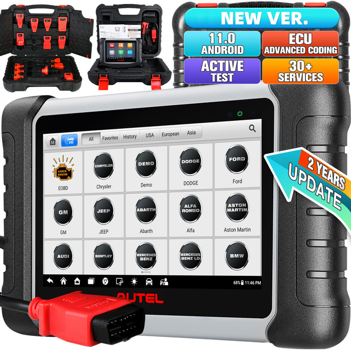 【2 Years Update】Autel MaxiPRO MP808S KIT | Same as MS906 | ECU Coding | Bi-Directional Control |30+ Reset Service|OE-Level All Systems Diagnostics | Multi-language