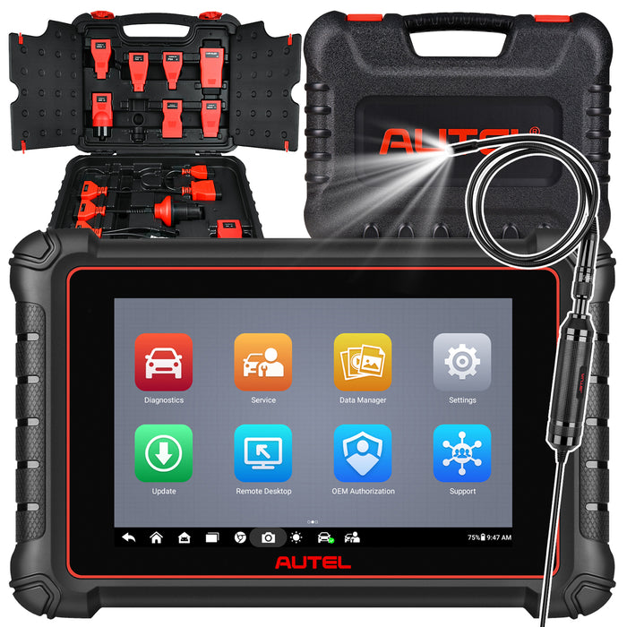 【2024 Newest】Autel Maxipro MP900 Kit(MP900+Box Adapters) Diagnosis Scanner丨Android 11 Multi-Brand Full System丨40+ Service丨ECU Coding丨Multi-language