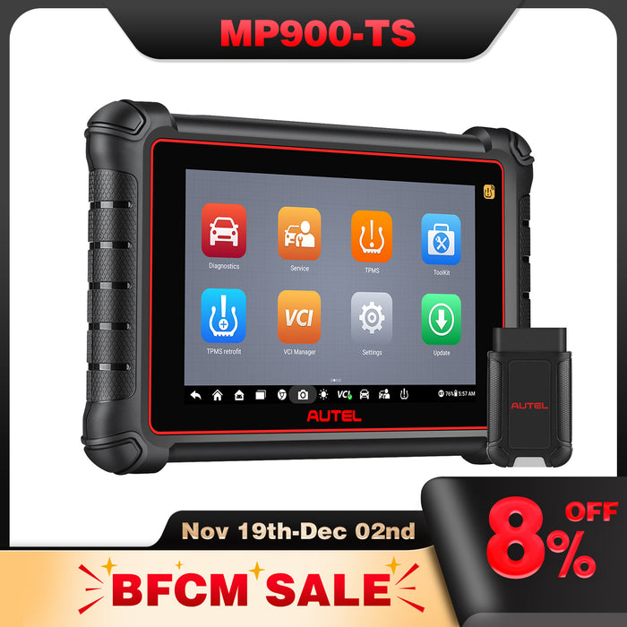 Autel Maxipro MP900TS TPMS Scanner丨Android 11 TPMS Relearn/Replaced/Sensor Programming丨ECU Coding丨40+ Reset service丨Bi-Directional Control