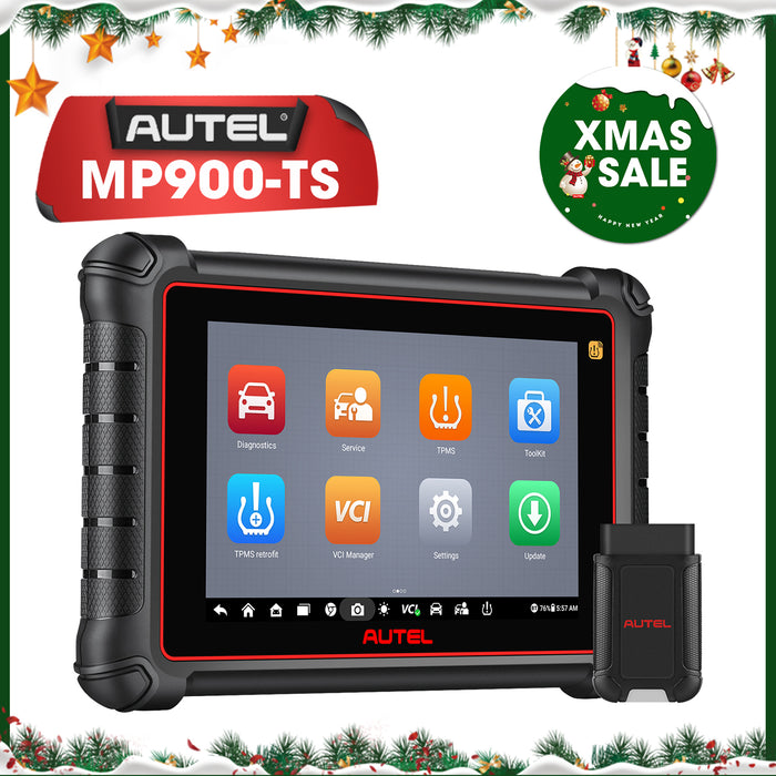 Autel Maxipro MP900TS TPMS Scanner丨Android 11 TPMS Relearn/Replaced/Sensor Programming丨ECU Coding丨40+ Reset service丨Bi-Directional Control