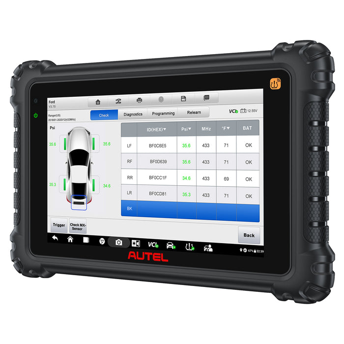 Autel MaxiSYS MS906 Pro-TS 2-in-1 TPMS and Diagnosis Tool丨TPMS Sensor Relearn/Programmer丨ECU Coding丨Bi-Directional Control丨36+ Reset Service丨Multi-language