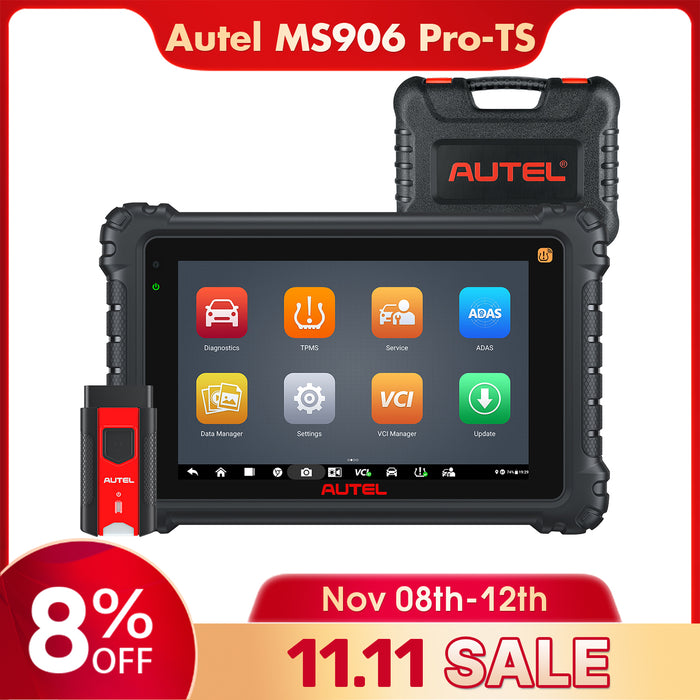 Autel MaxiSYS MS906 Pro-TS丨2-in-1 TPMS and Diagnosis Tool丨TPMS Sensor Relearn/Programmer丨ECU Coding丨Bi-Directional Control丨36+ Reset Service丨Multi-language