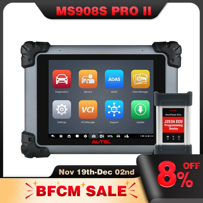 Autel MaxiSys MS908S Pro II | With J2534 ECU Programming/Same as MK908 Pro II | ECU Coding | Active Tests | 36+ Reset Services | OE-Level All Systems Diagnostics | Multi-Language