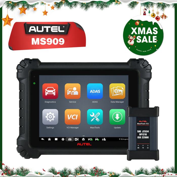 Autel MaxiSys MS909丨Top Level Diagnosis Scanner/J2534 ECU Programming/Coding/Topology Map 2.0/Bidirectional Control/40+Reset Service/Global Version Multi-language