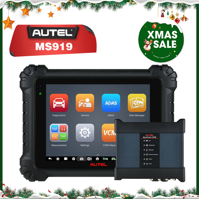 Autel MaxiSys MS919丨Top Level Diagnosis Scanner/J2534 ECU Programming/Coding/Topology Map 2.0/Bidirectional Control/40+Reset Service/Global Version Multi-language