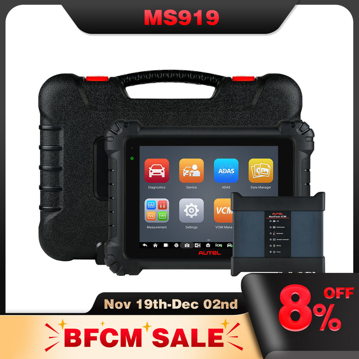 Autel MaxiSys MS919丨Top Level Diagnosis Scanner/J2534 ECU Programming/Coding/Topology Map 2.0/Bidirectional Control/40+Reset Service/Global Version Multi-language