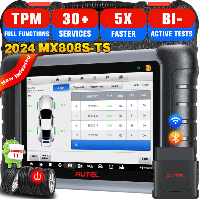 Autel MaxiCheck MX808S-TS | Complete TPMS Sensor Programming | OE-Level ...