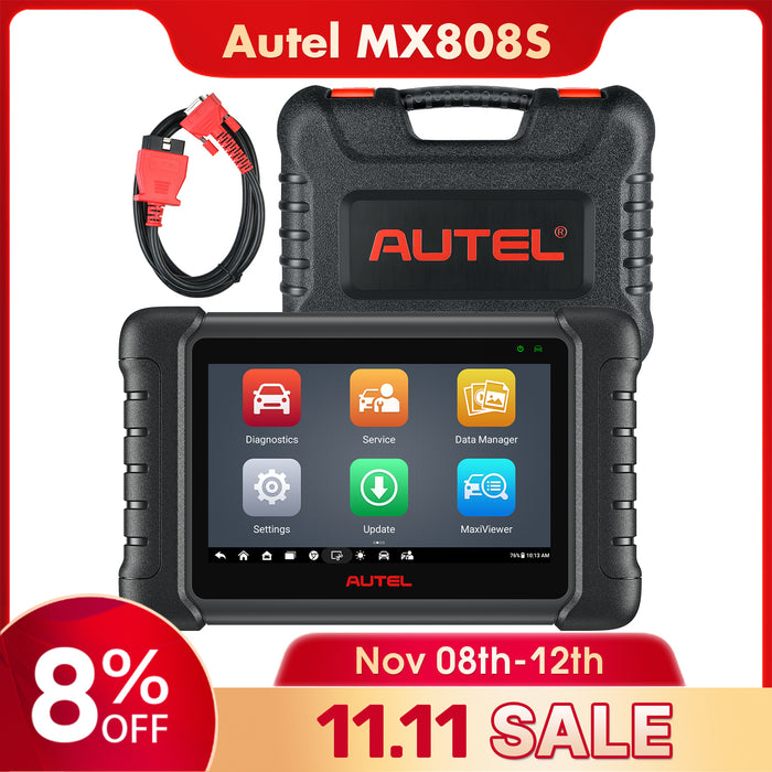 Autel MaxiCheck MX808S丨Same as MK808S | Bi-Directional Control| OE-Level Diagnostic |All Systems Diagnosis 28+ Reset Services|Multi-Language