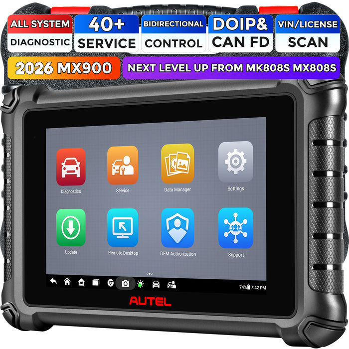 Autel MaxiCheck MX900 Diagnosis Scanner丨Same as Maxicom MK900/Bi-Directional Control/OE-Level All System/40+ Reset Service/Upgraded version of MX808S/Multi-language
