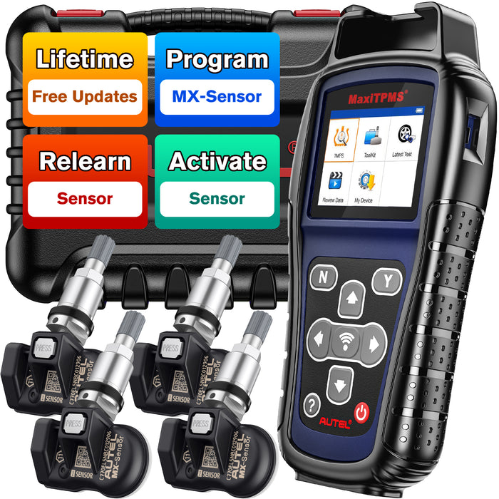 Autel MaxiTPMS TS501 Pro Professional TPMS Tool丨Relearn /Activate Sensors丨Program MX-Sensors丨Complete TPMS System Diagnosis丨Multi-language/Lifetime free update