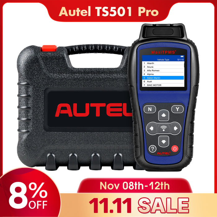 【2025 Newest】Autel MaxiTPMS TS501 Pro丨Professional TPMS Tool丨Relearn /Activate Sensors丨Program MX-Sensors丨Complete TPMS System Diagnosis丨Multi-language/Lifetime free update
