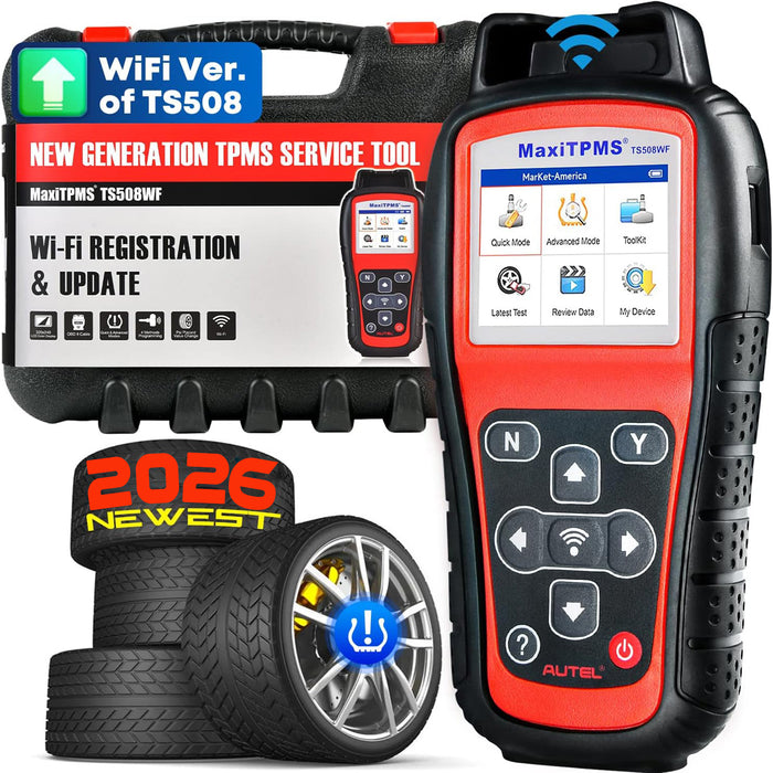 Autel MaxiTPMS TS508WF| Wifi TPMS Service tool | Program MX-Sensors | Active/Relearn OEM senors | Check TPMS System丨Lifetime Free Update