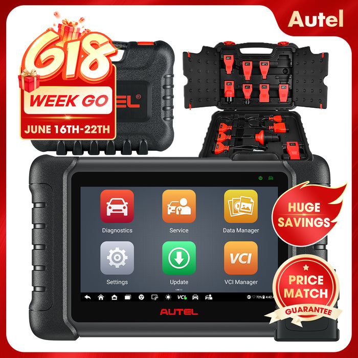 Autel MaxiDas DS808S-BT Kit Diagnostic Scanner |Upgraded of DS808 | ECU Coding |Active Test |31+ Services|OE-Level All Systems Diagnostics |Multi-Language