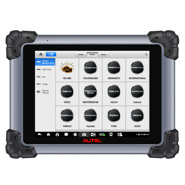 Autel MaxiSys MS908CV II Diagnosis Scanner For Heavy-duty Trucks and Commercial Vehicle /J2534 ECU Re-Programming & Coding/ 62+ services/OE-Level Full System /Global Version Multi-language