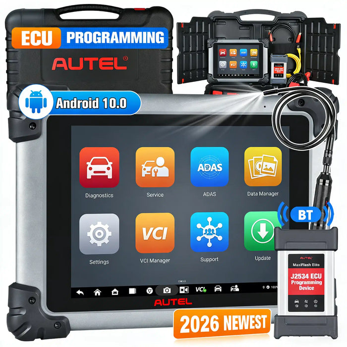 Autel MaxiSys MS908S Pro II | With J2534 ECU Programming/Same as MK908 Pro II | ECU Coding | Active Tests | 36+ Reset Services | OE-Level All Systems Diagnostics | Multi-Language