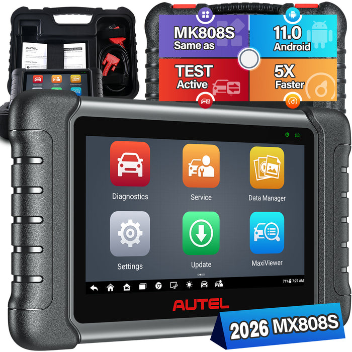 Autel MaxiCheck MX808S Diagnosis Scanner | Same as MK808S丨Bi-Directional Control| All Systems | 28+ Reset Services|Multi-language