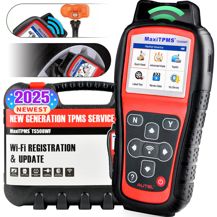 Autel MaxiTPMS TS508WF Wifi TPMS diagnostic & service tool | Program MX-Sensors | Active/Relearn OEM senors | Check TPMS System丨Upgraded Version of TS508