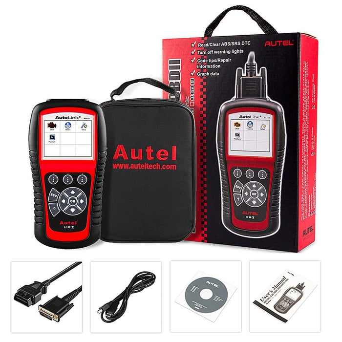 Autel AutoLink AL619 Code Reader with ABS/SRS Diagnosis— obdprice.eu