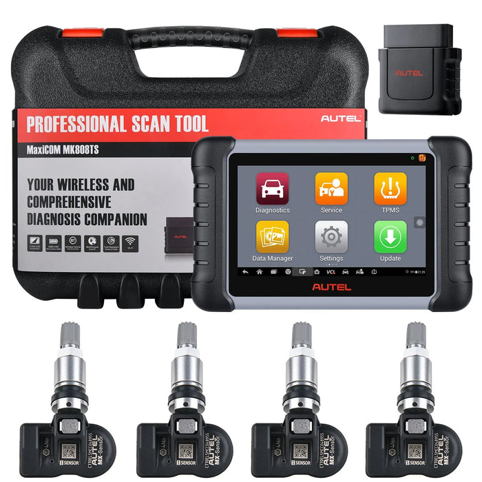 【Free 2 MX sensors】Autel MaxiCheck MX808S-TS | Complete TPMS Sensor Programming | Same as MK808S-TS | OE-Level All Systems Diagnosis | 30+ Special Reset Services |Multi-Language