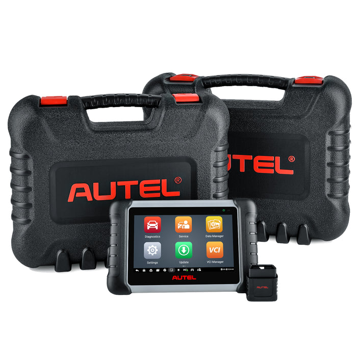 【2 Years Update】Autel MaxiPRO MP808BT Pro Kit Diagnostic Scanner With a Box Adapters | ECU Coding | Bi-Directional Control | OE-Level All Systems Diagnostic | 37+ Services | Multi-Language