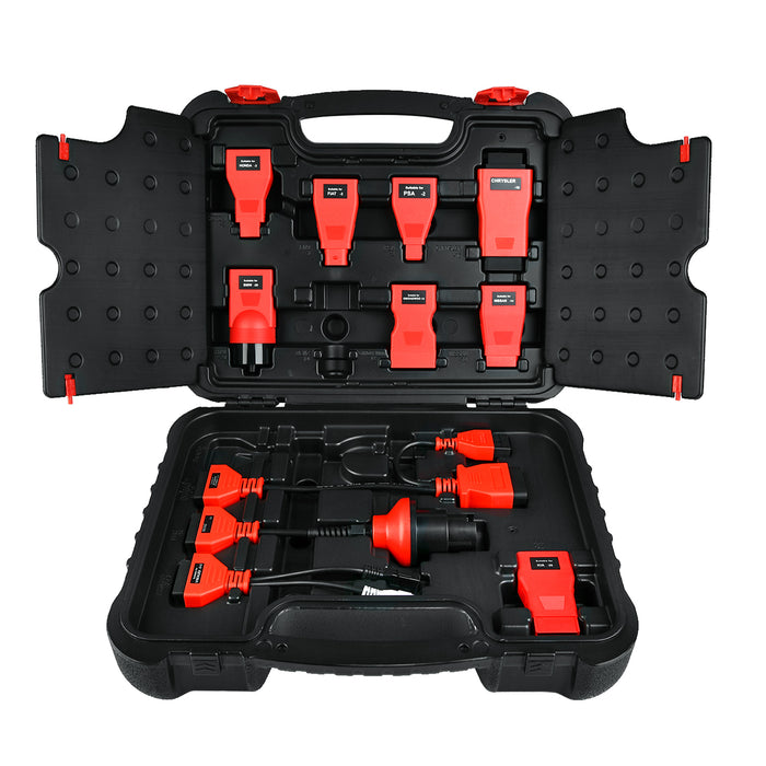 Autel MaxiPRO MP808BT Pro Kit Diagnostic Scanner With a Box Adapters | ECU Coding | Bi-Directional Control | OE-Level All Systems Diagnostic | 37+ Services | Multi-Language