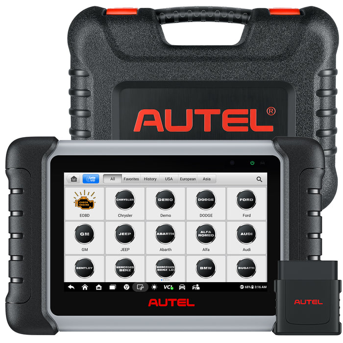 【EU Free Ship】Autel MaxiCOM MK808BT Pro Inalámbrico Connection | Same as MK808Z-BT | All Systems Diagnosis | 37+ Services | ABS Bleed, Oil Reset, EPB, SAS, DPF, BMS, Throttle, Injector Coding| Multi-Language