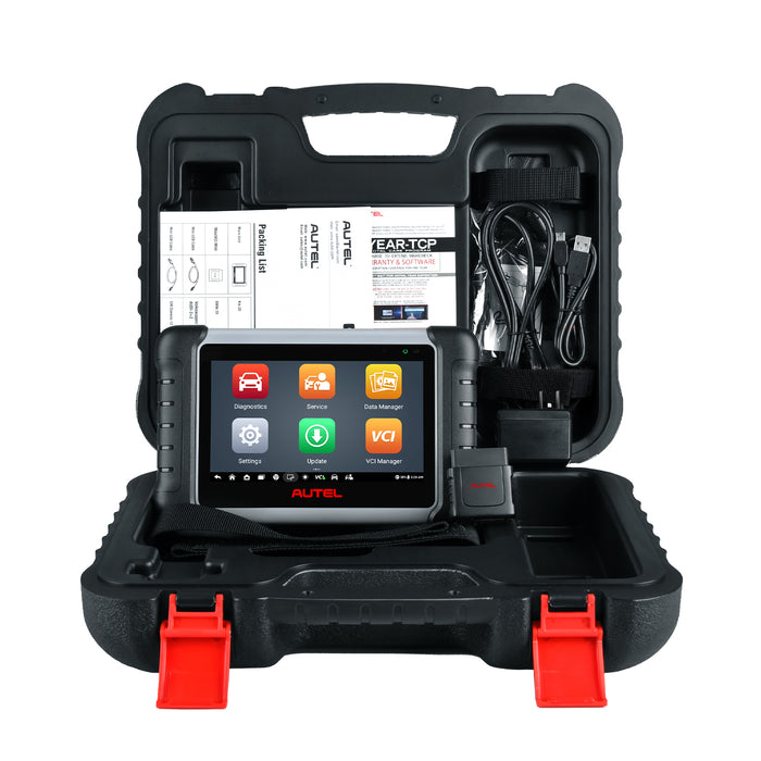 Autel MaxiPRO MP808BT Pro Kit Diagnostic Scanner With a Box Adapters | ECU Coding | Bi-Directional Control | OE-Level All Systems Diagnostic | 37+ Services | Multi-Language