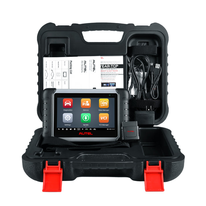 【2 Years Update】Autel MaxiPRO MP808BT Pro Kit Diagnostic Scanner With a Box Adapters | ECU Coding | Bi-Directional Control | OE-Level All Systems Diagnostic | 37+ Services | Multi-Language