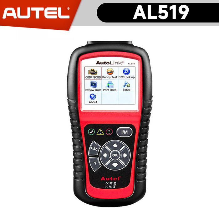 【EU Free Ship】Autel AutoLink AL519 OBD2 Scanner | Enhanced Mode 6 Check Engine Code Reader | One-Click Smog Check | DTC Breaker | Same as ML519